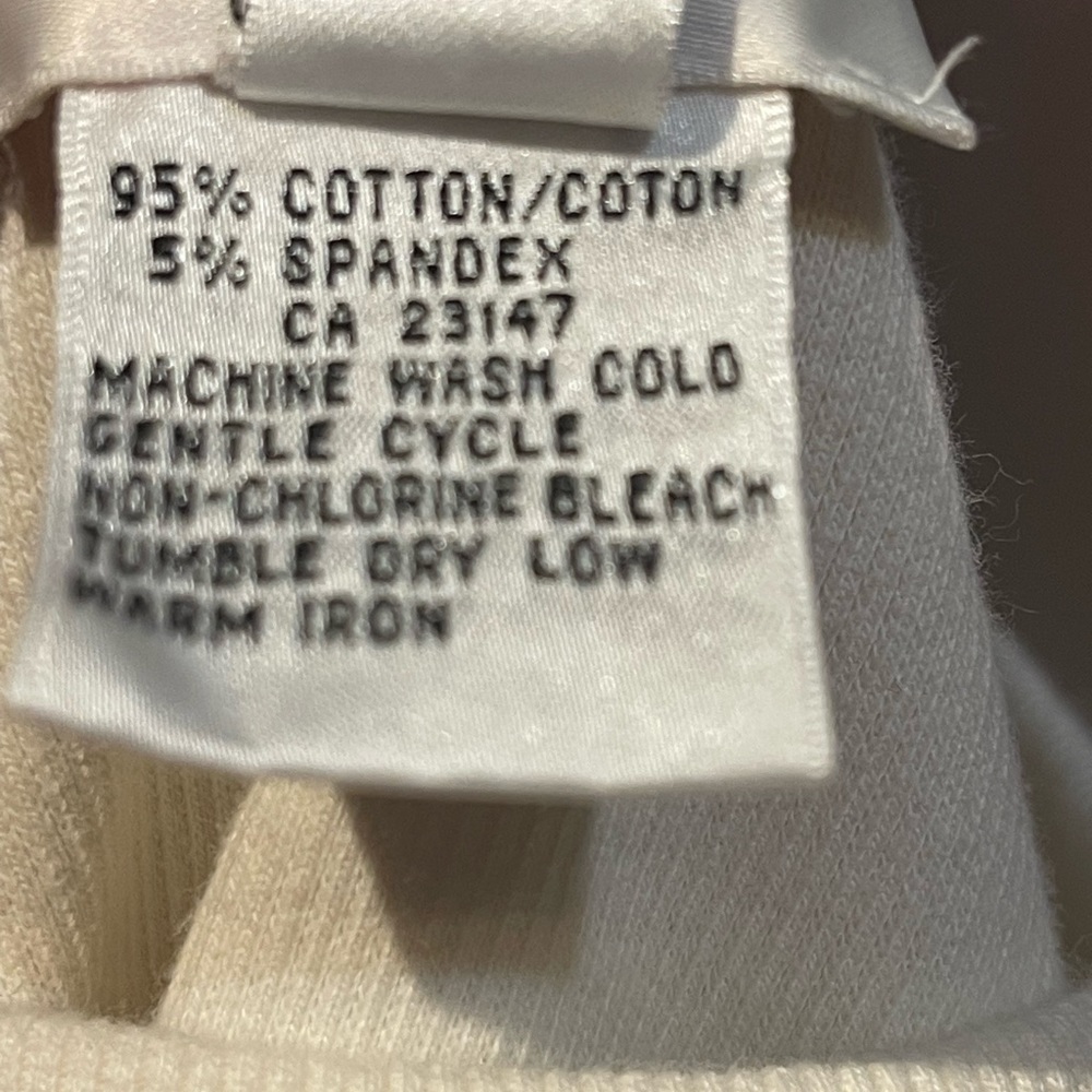 Talbots cream colored top - Picture 3 of 9